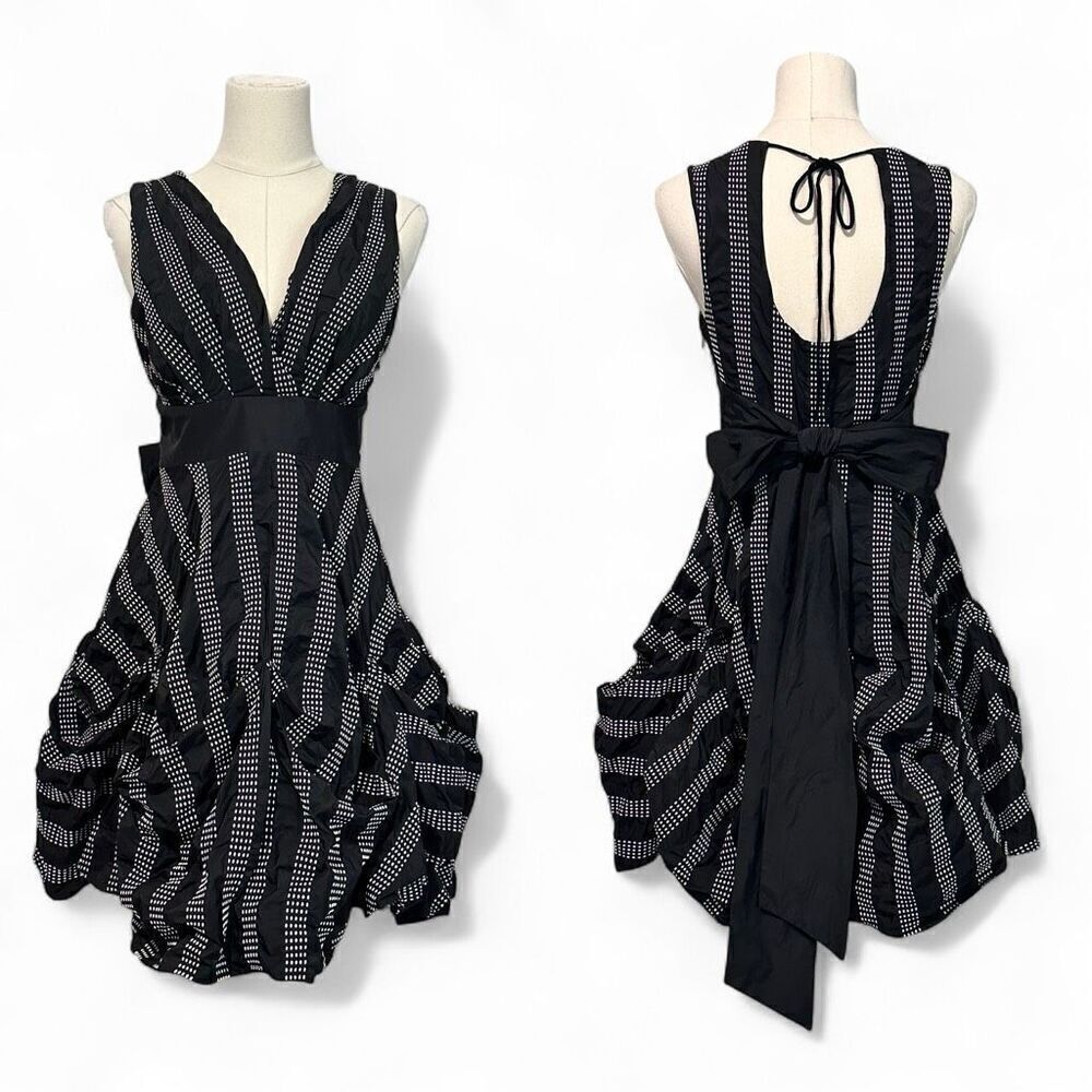 Eva Franco Curtain Dress Size 2 Retro Steampunk Mod Goth Rockabilly Whimsigoth